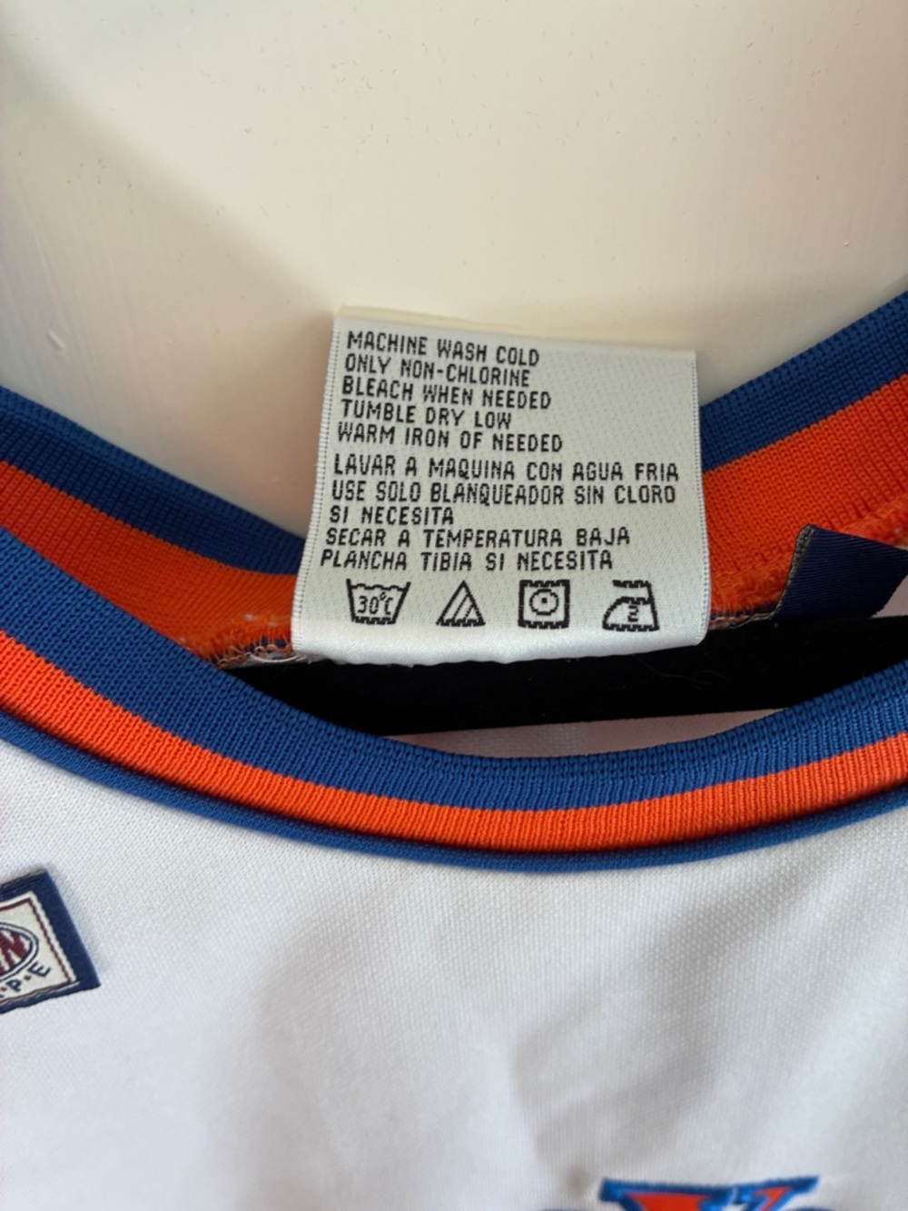 Vintage White NY Knicks Sports Jersey Mini Dress Blue Orange New York - Picture 5 of 10